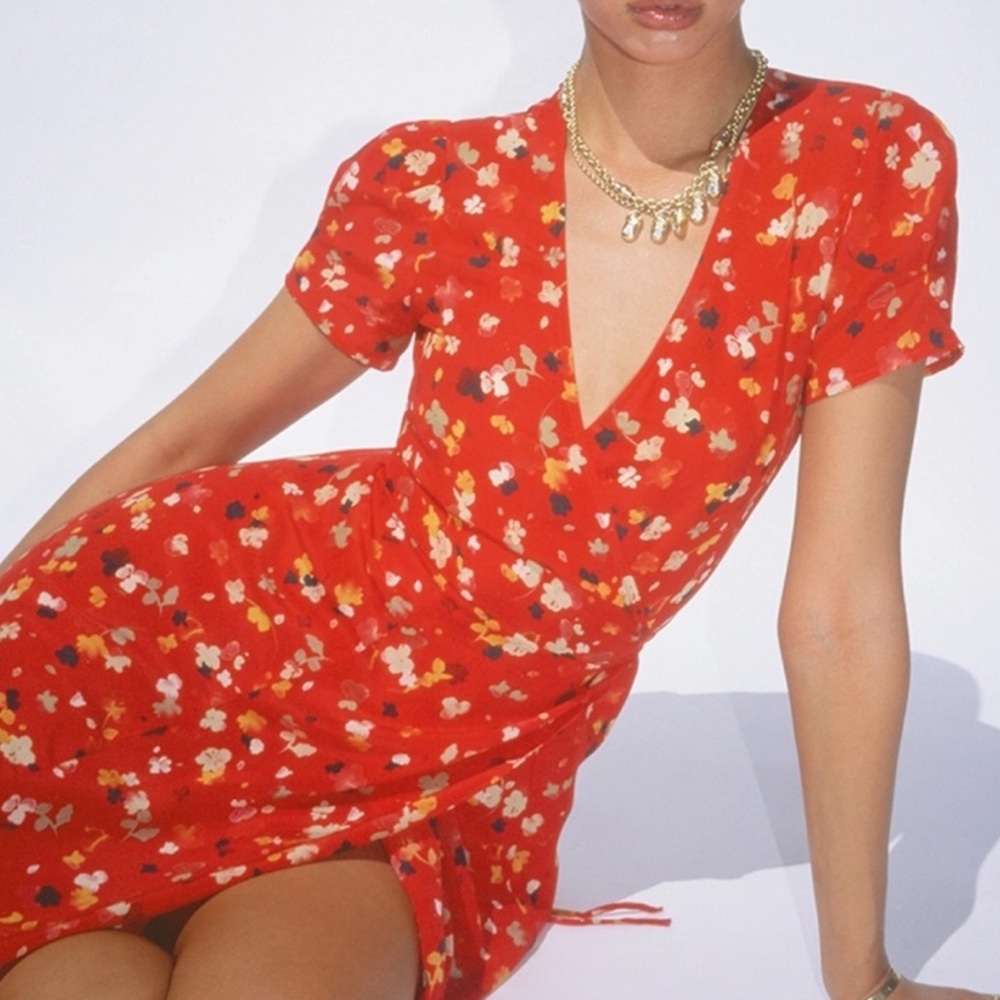 NWT Realisation Par Teale Dress in Rouge Fleur